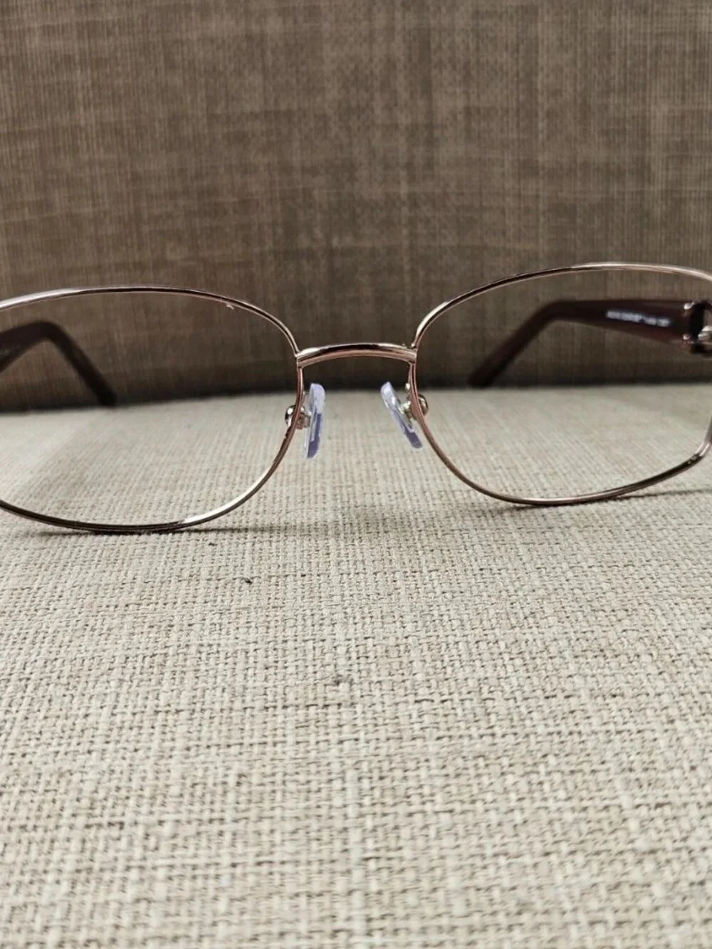 Vintage Kirkland Signature Eyeglasses Frame Gold/Taupe Eyewear Paradise Italy